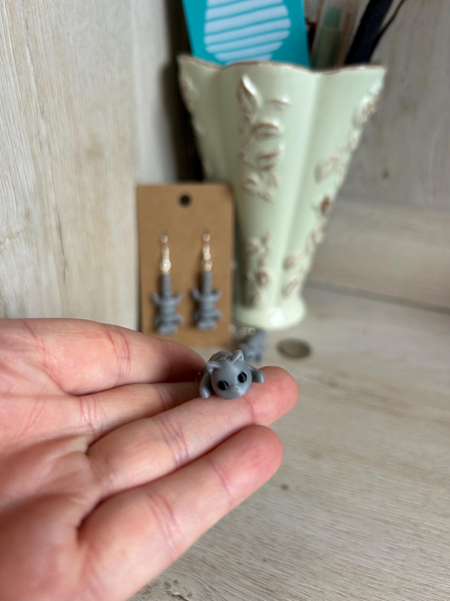 Articulated Dangly Cat Earrings
